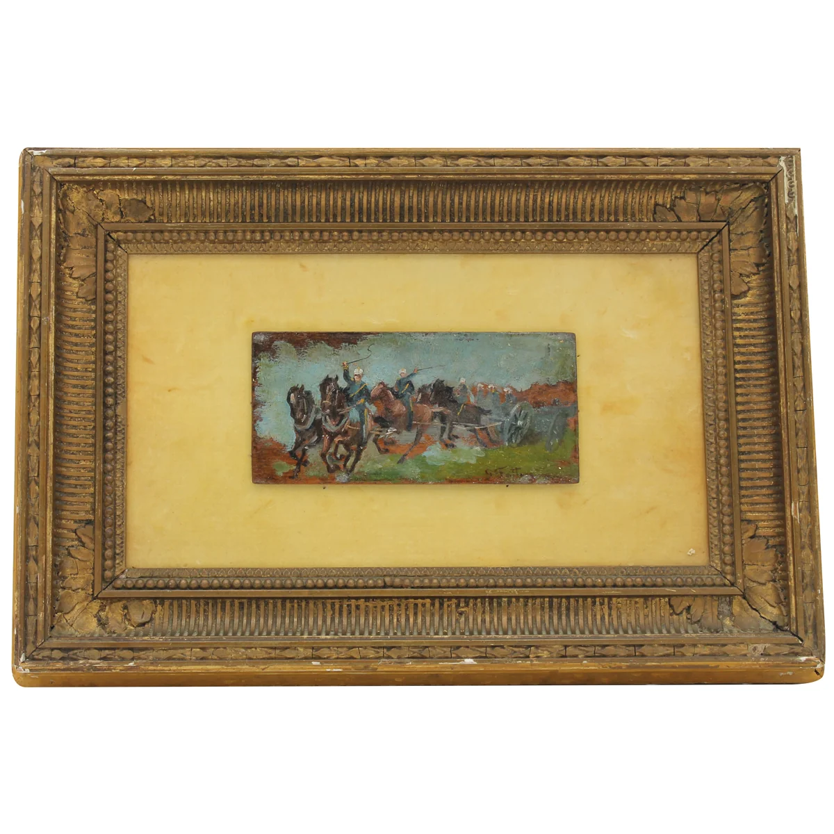 Giovanni Fattori (1825/1908) "Scena di battaglia"