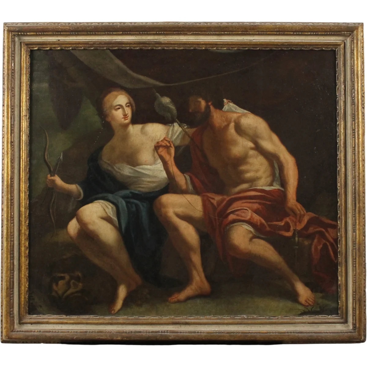 Scuola italiana della fine del secolo XIX "Odisseo e Penelope"