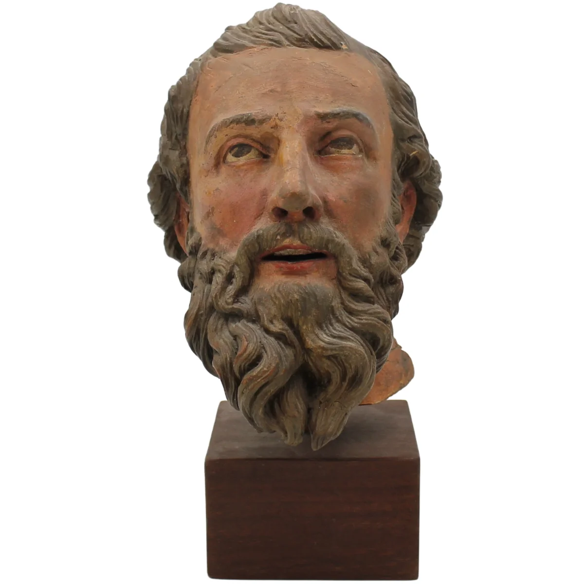 Scultore siciliano del secolo XIX "Testa di santo"