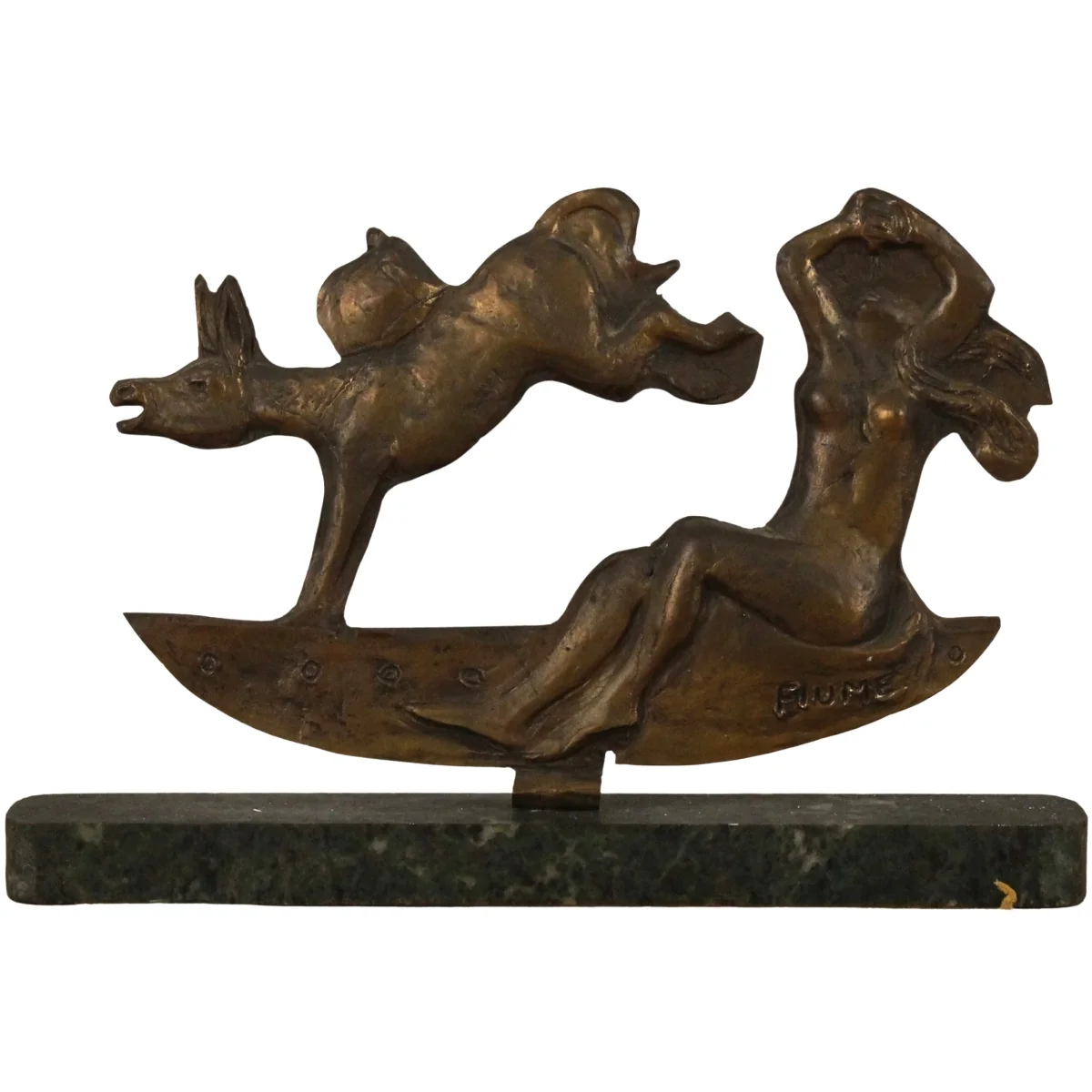 Salvatore Fiume (1915/1997) (attr.) "Mulo e figura femminile"