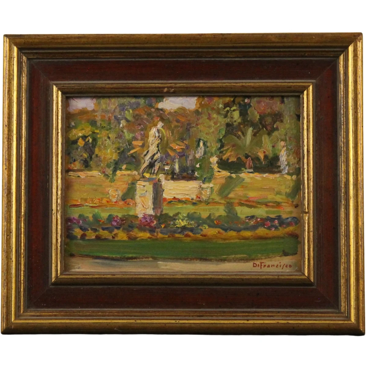 Pietro De Francisco (1873/1969) "Scorcio di villa"