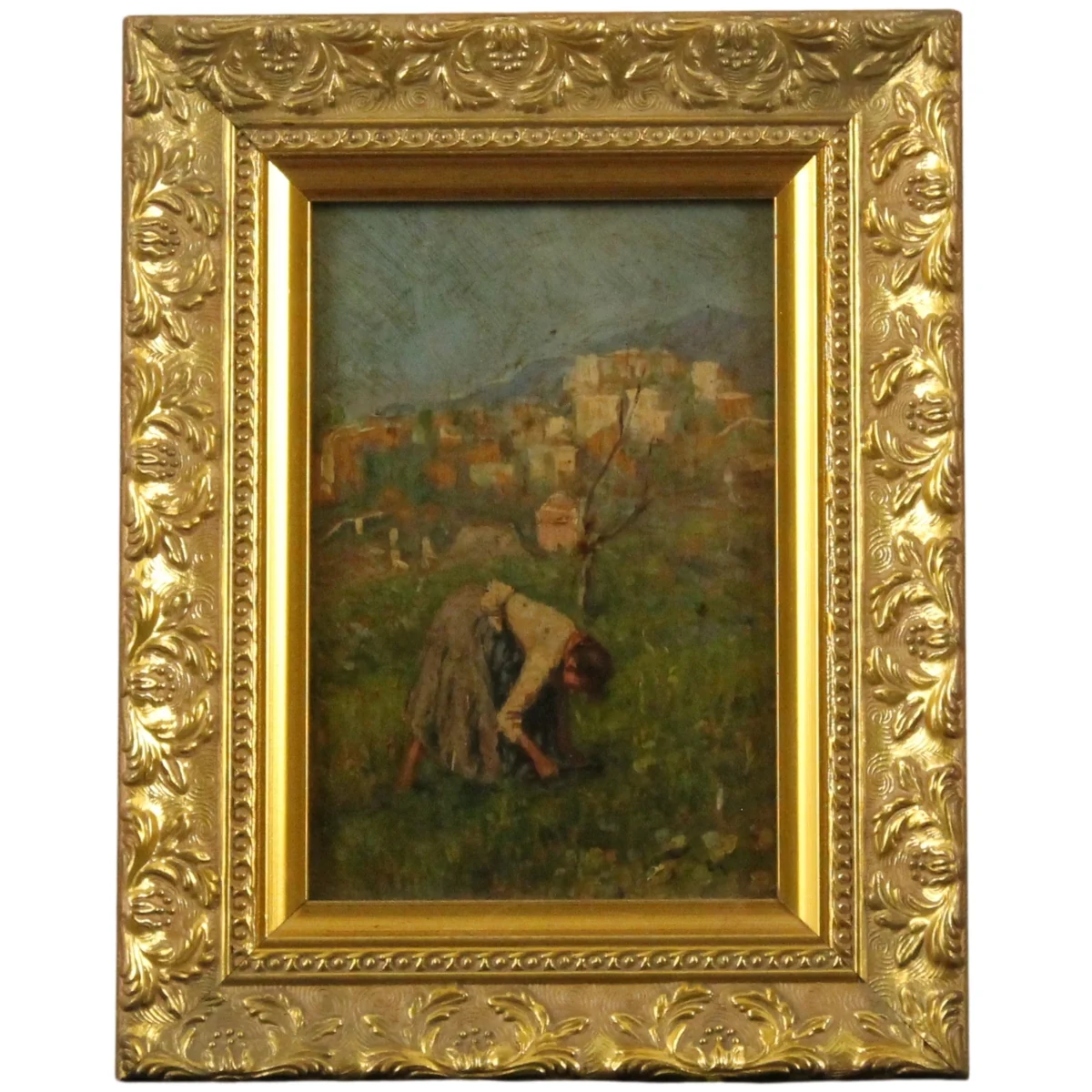 Scuola napoletana della fine del secolo XIX "Contadina"