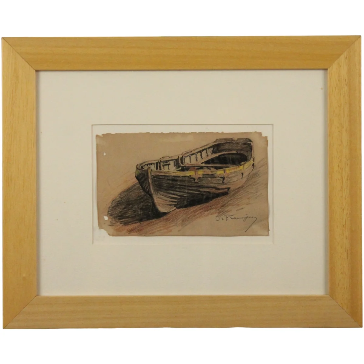 Pietro De Francisco (1873/1969) "Barca a secco"