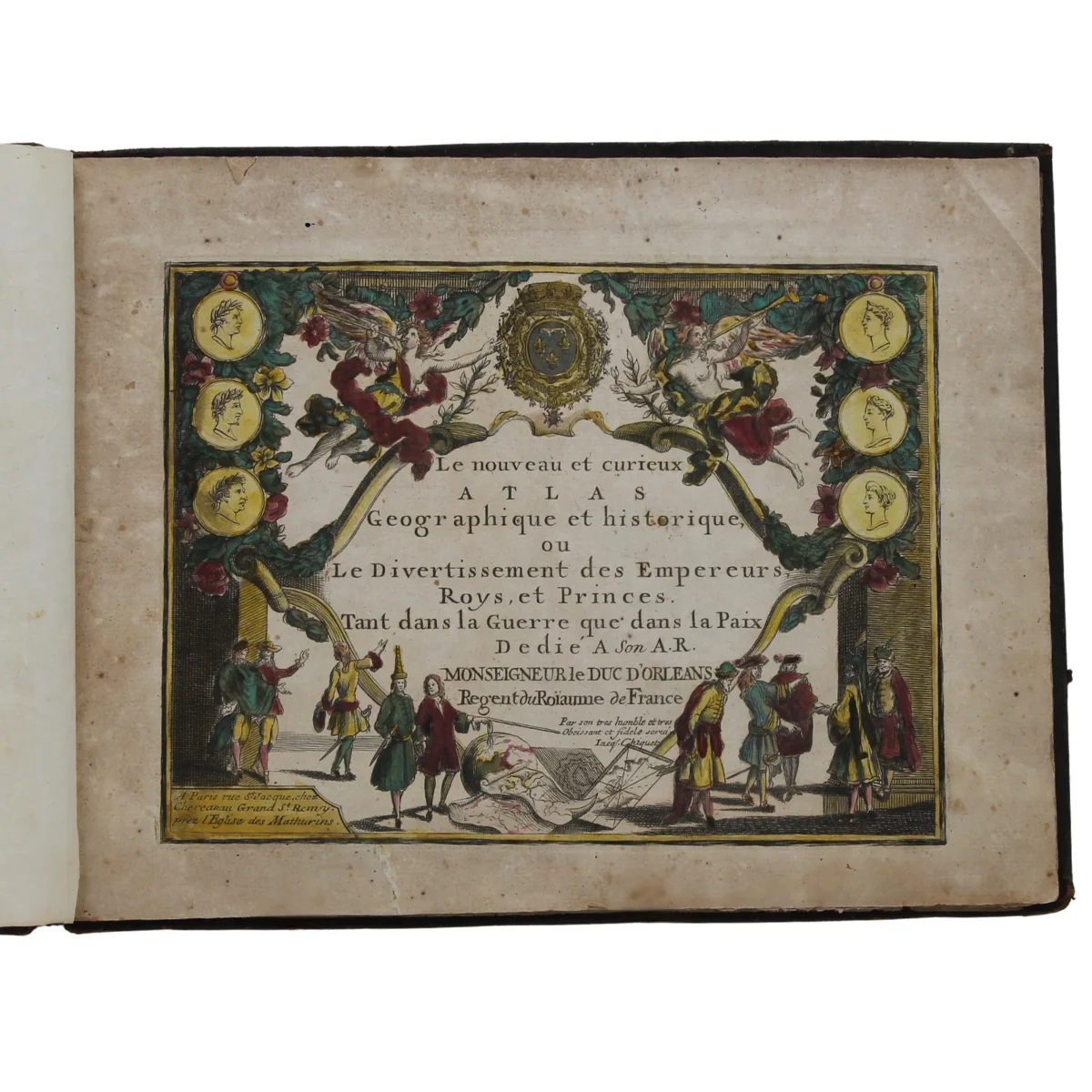 Jacques Chiquet (1673/1721) "Le nouveau et curieux atlas geographique et historique"
