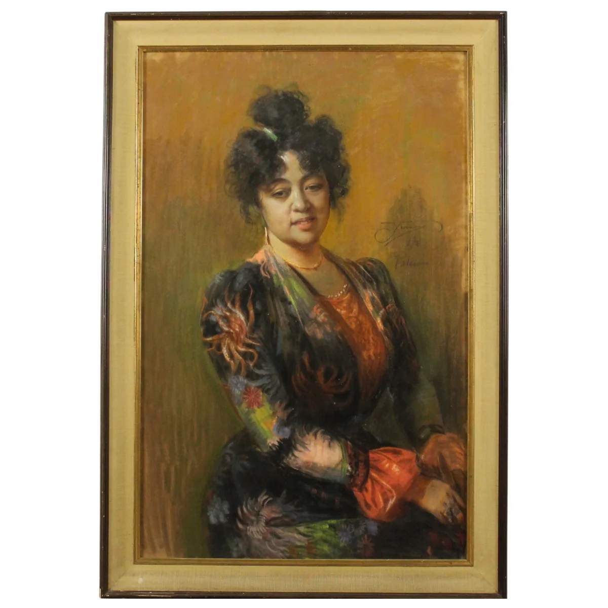 Ettore Ximenes (1855/1926) "Ritratto di Eleonora Ragusa (O'Tama Kiyohara)"