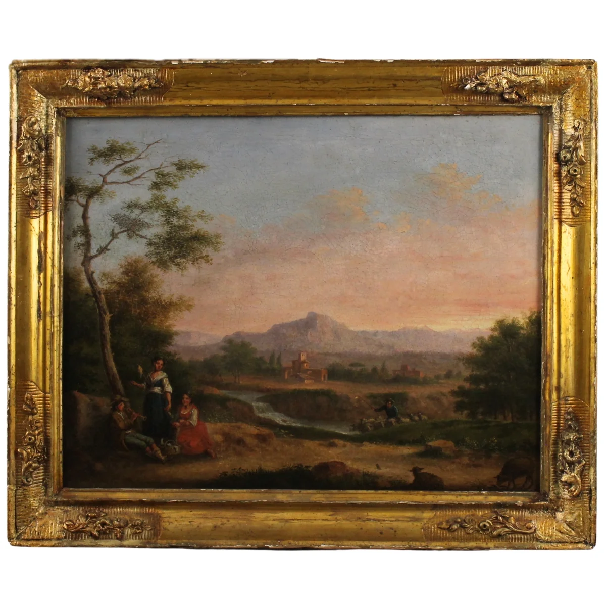 Andrea Sottile (1802/1856) "Scena bucolica"