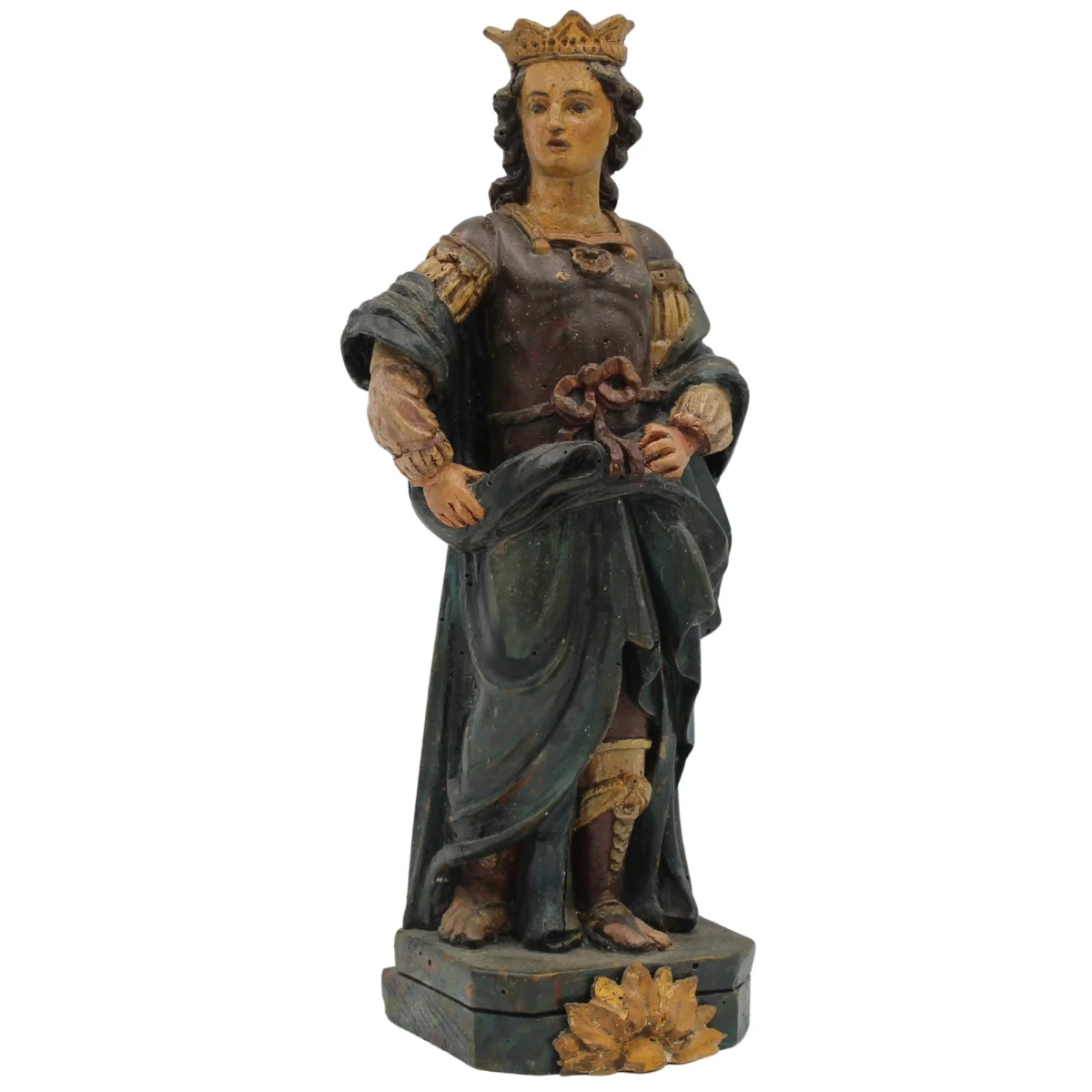 Scultore italiano del secolo XIX "Figura di Re Guerriero"