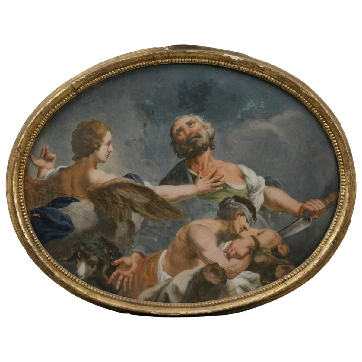 Vito D'Anna (1718/1769) (attr.) "Il scrificio di Isacco"