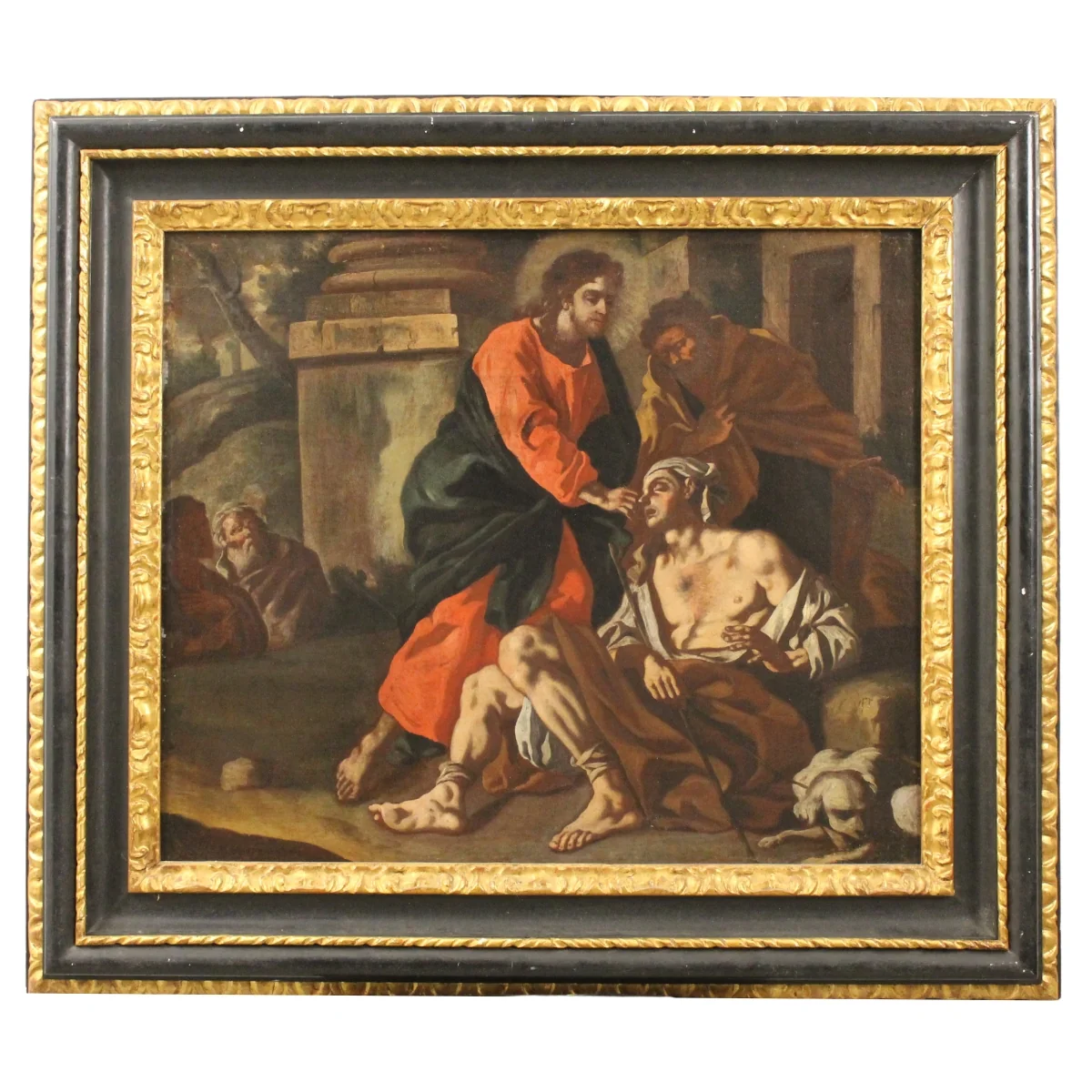 Pittore napoletano del XVIII secolo "Il miracolo del cieco nato"