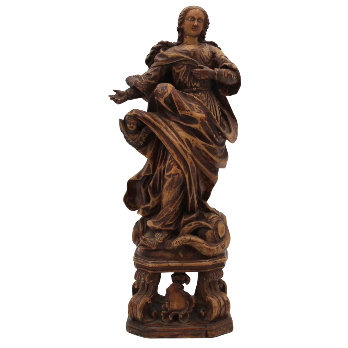 Scultore siciliano della fine del  secolo XVIII "Madonna"