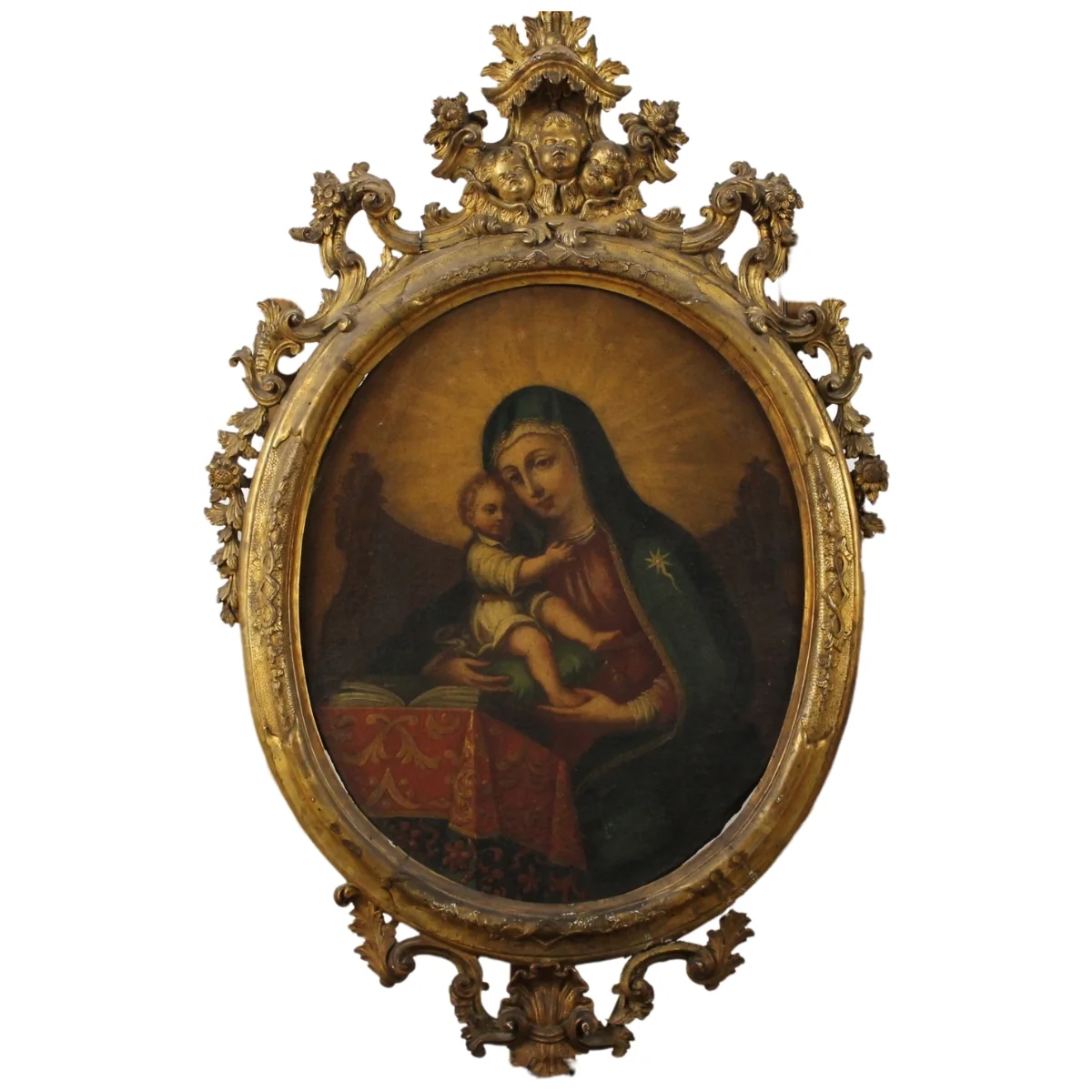 Scuola siciliana della fine del secolo XVIII "Madonna con il Bambino"
