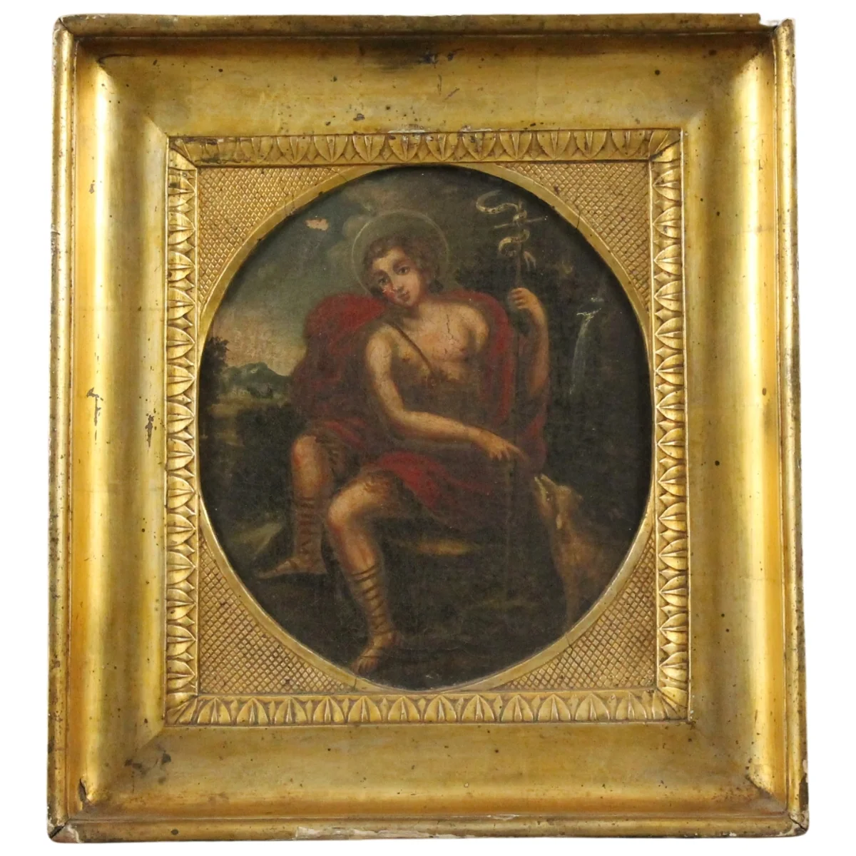 Scuola siciliana del secolo XVIII "Figura di San Giovanni"