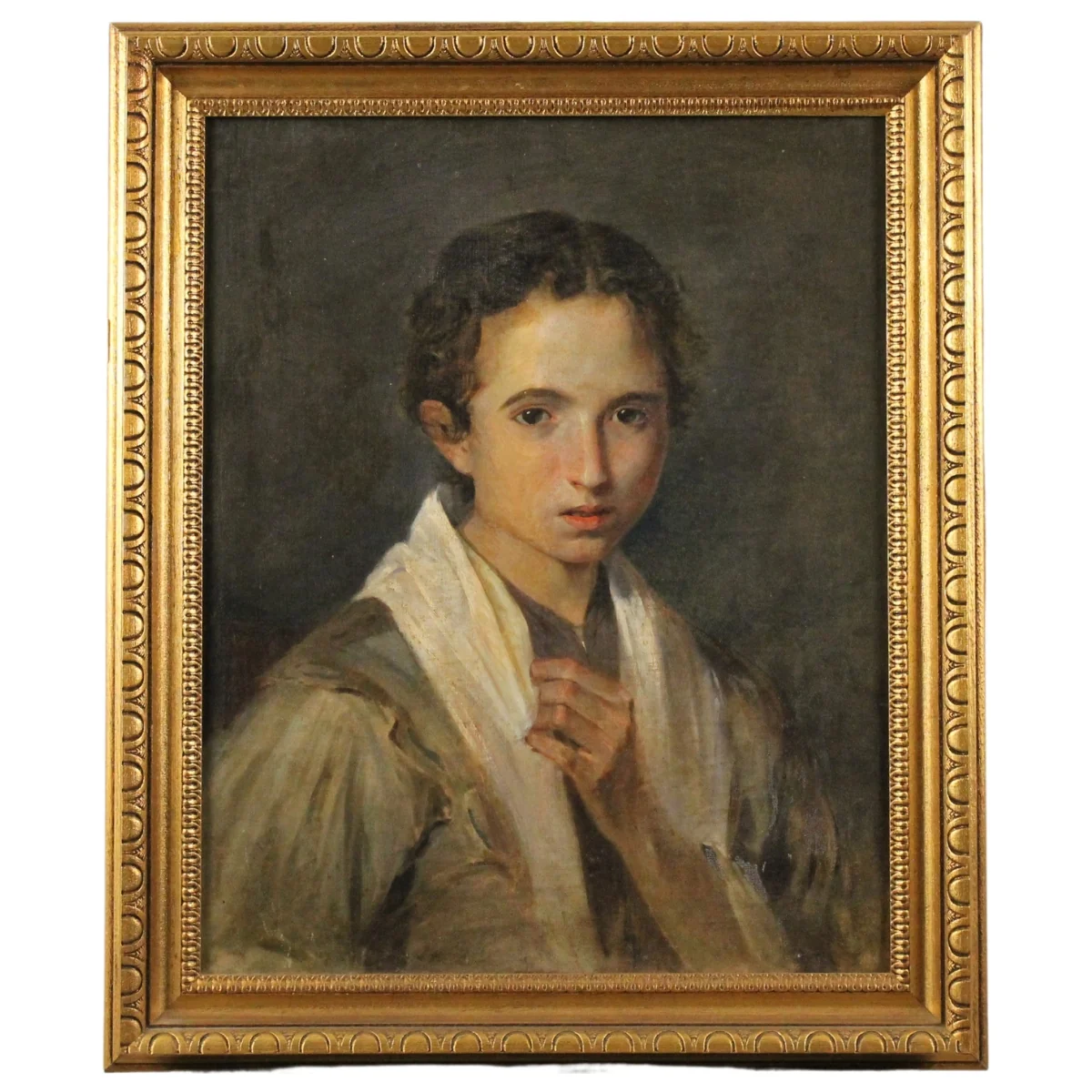 Nicolò Giannone (1848/1915) (attr.) "Ritratto di fanciulla"